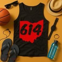 Columbus Ohio 614 Area Code 614 Tank Top thumb 4