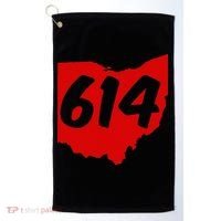 Columbus Ohio 614 Area Code 614 Golf Towel thumb 0
