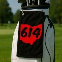 Columbus Ohio 614 Area Code 614 Golf Towel thumb 2