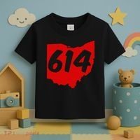 Columbus Ohio 614 Area Code 614 Toddler T-Shirt thumb 3