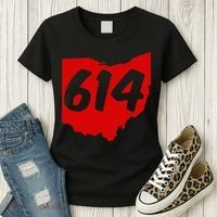 Columbus Ohio 614 Area Code 614 Women's T-Shirt thumb 3