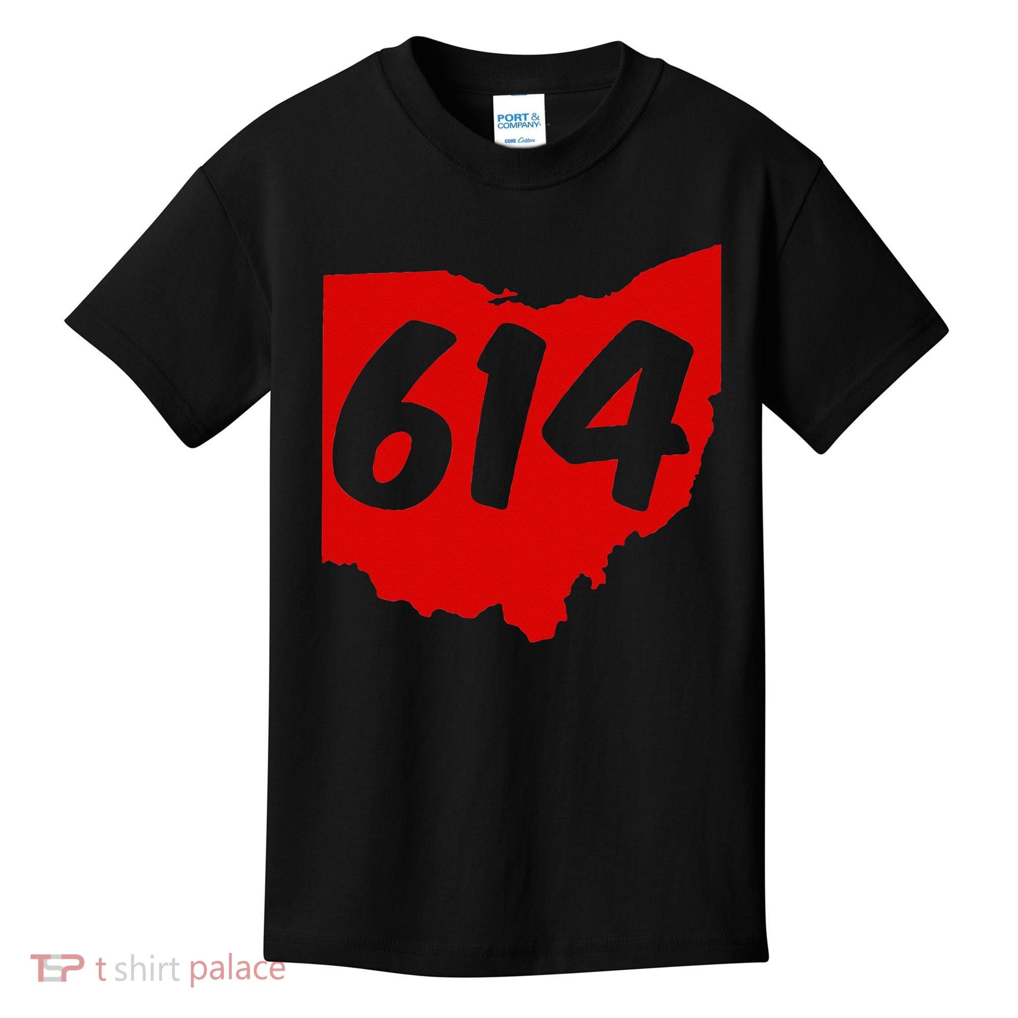 Columbus Ohio 614 Area Code 614 Kids T-Shirt