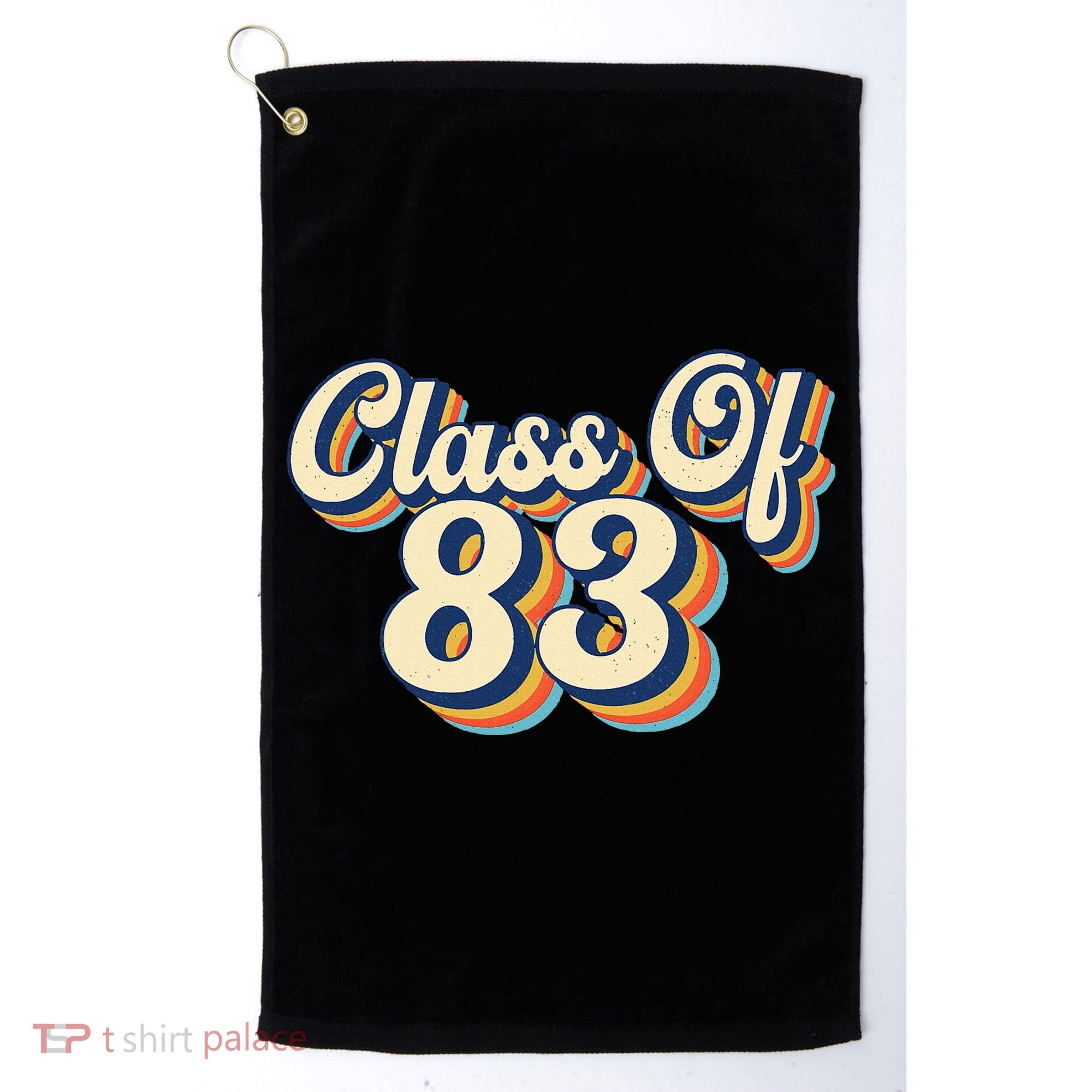 Class Of 83 1983 Graduation High School Reunion Vintage Golf Towel