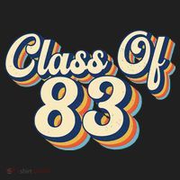 Class Of 83 1983 Graduation High School Reunion Vintage Golf Towel thumb 3