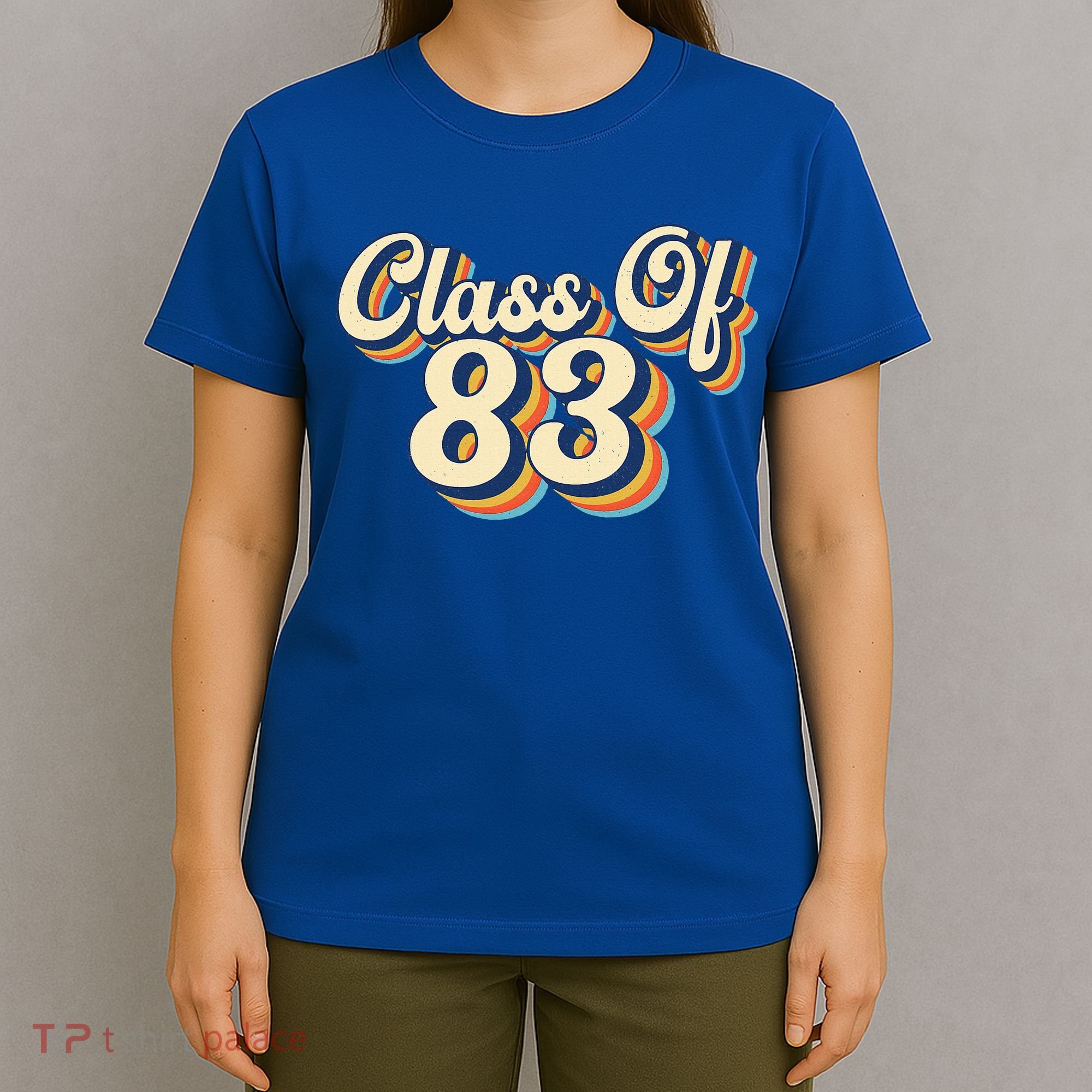 Class Of 83 1983 Graduation High School Reunion Vintage T-Shirt