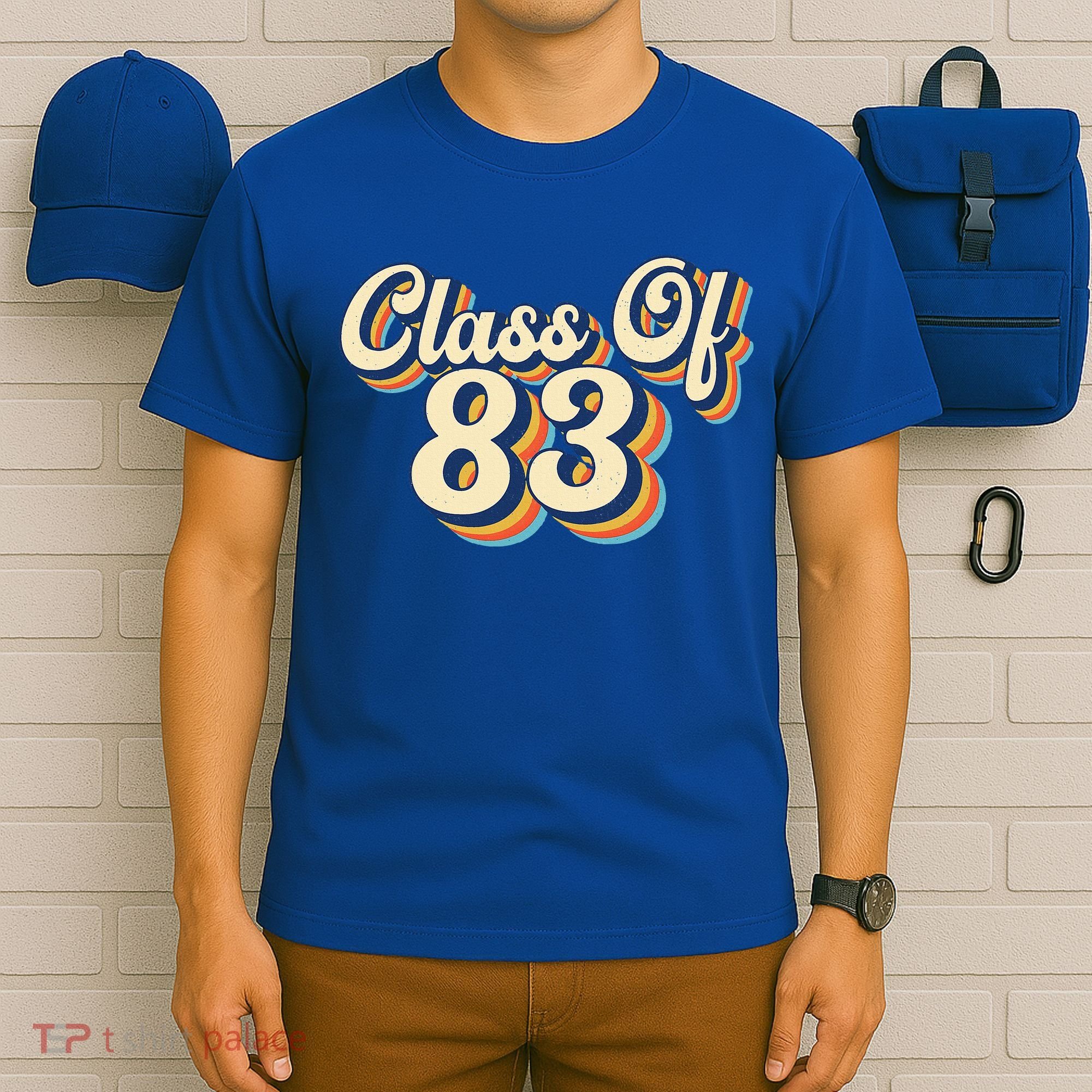 Class Of 83 1983 Graduation High School Reunion Vintage T-Shirt