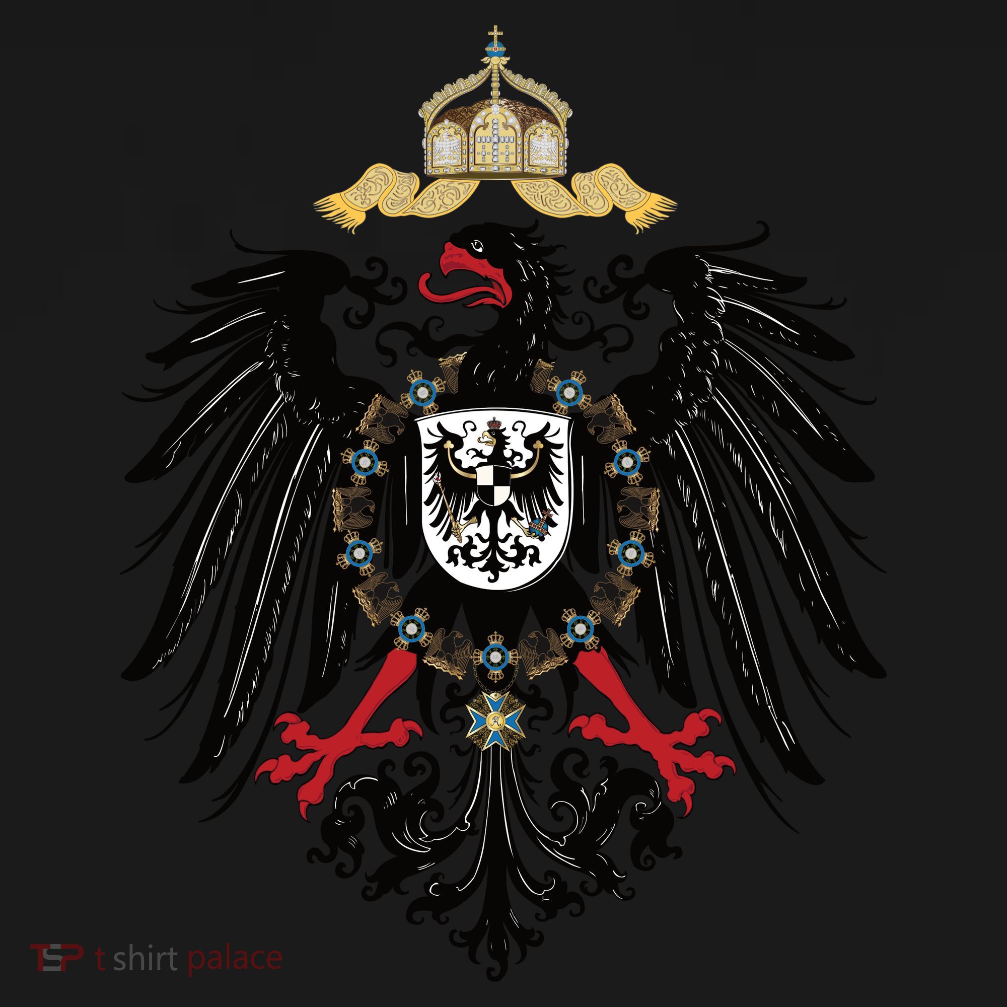 Coat Of Arms German Empire Imperial Eagle 1889 Coaster