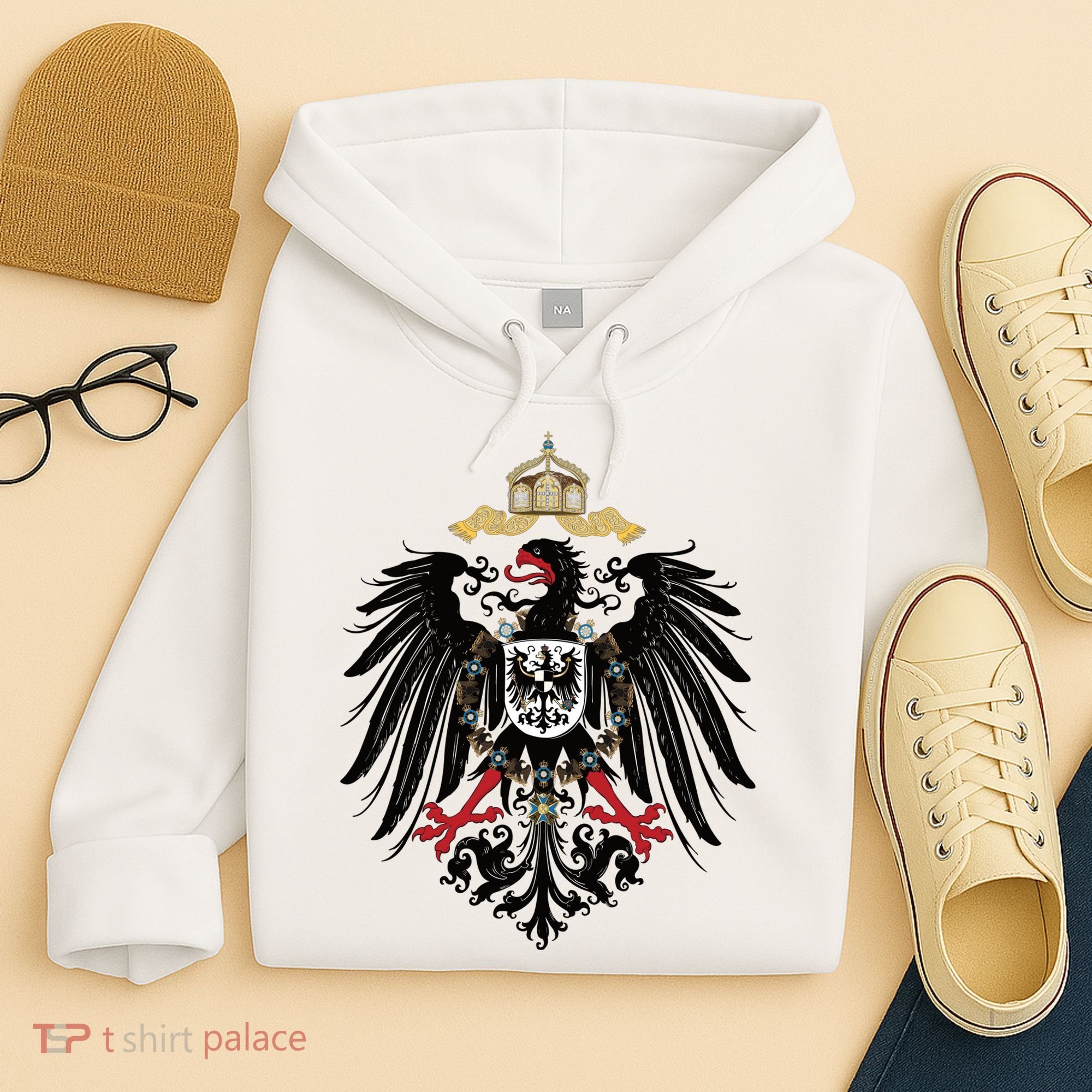 Coat Of Arms German Empire Imperial Eagle 1889 Hoodie