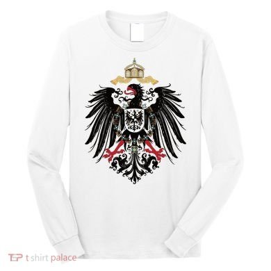 Coat Of Arms German Empire Imperial Eagle 1889 Long Sleeve Shirt