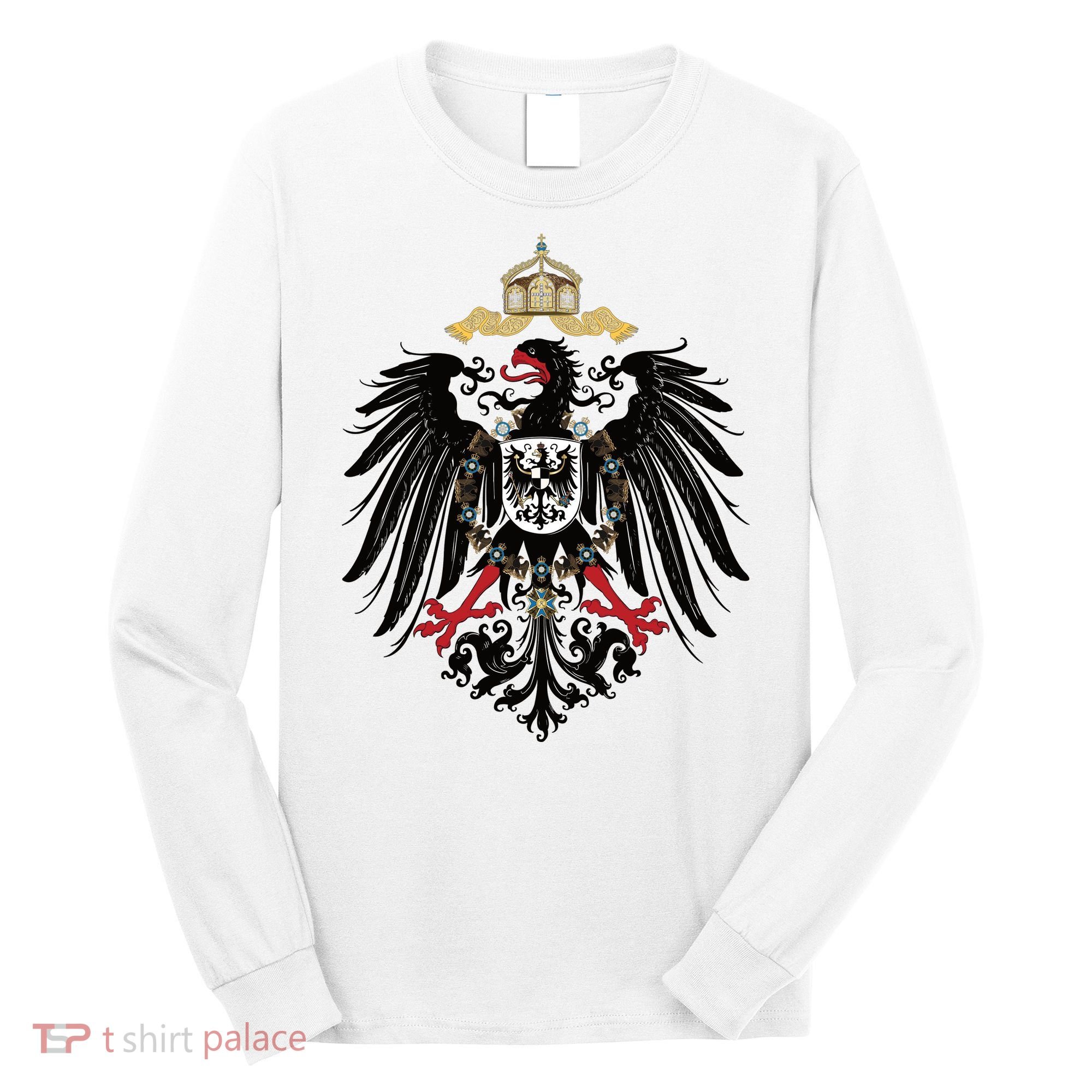 Coat Of Arms German Empire Imperial Eagle 1889 Long Sleeve Shirt