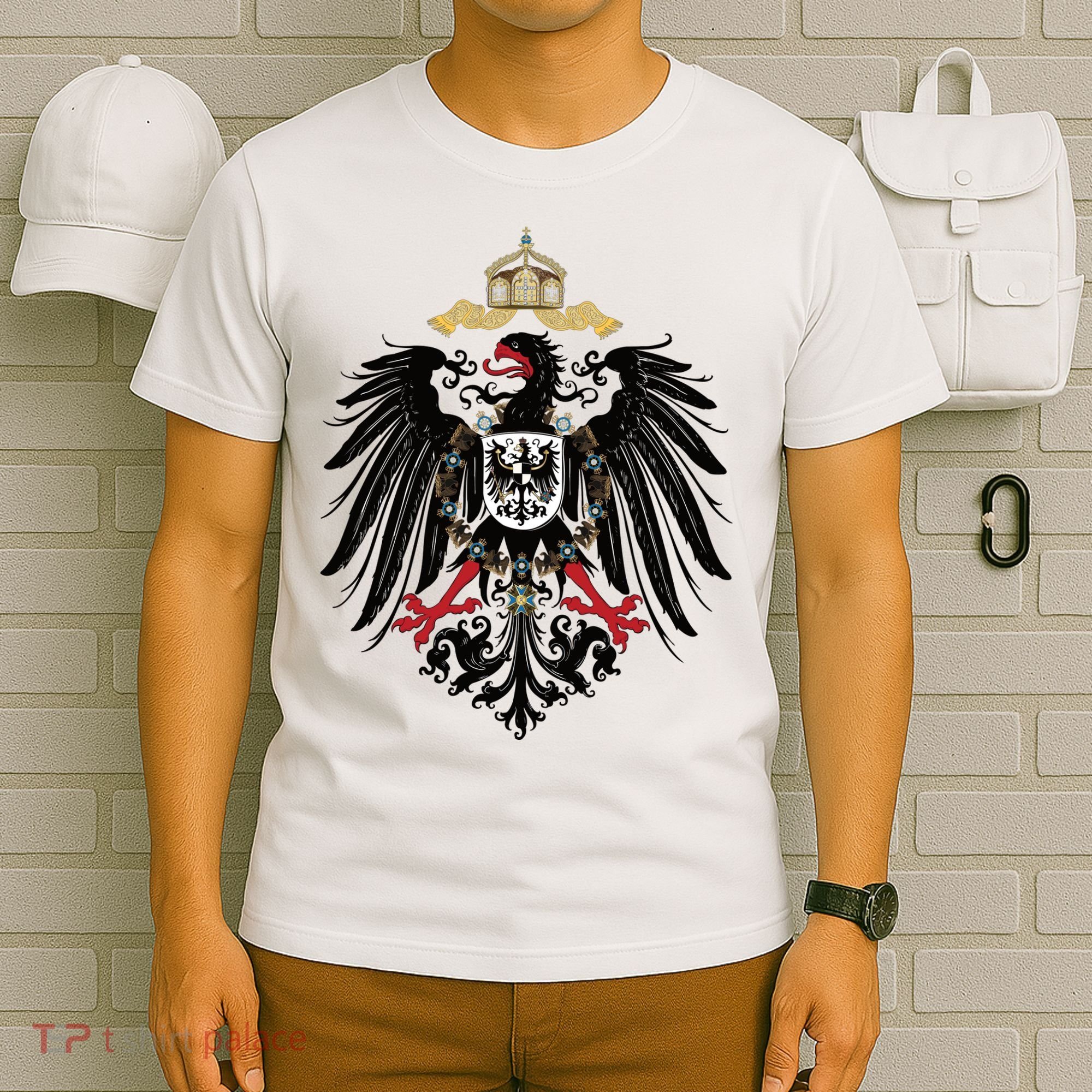 Coat Of Arms German Empire Imperial Eagle 1889 T-Shirt