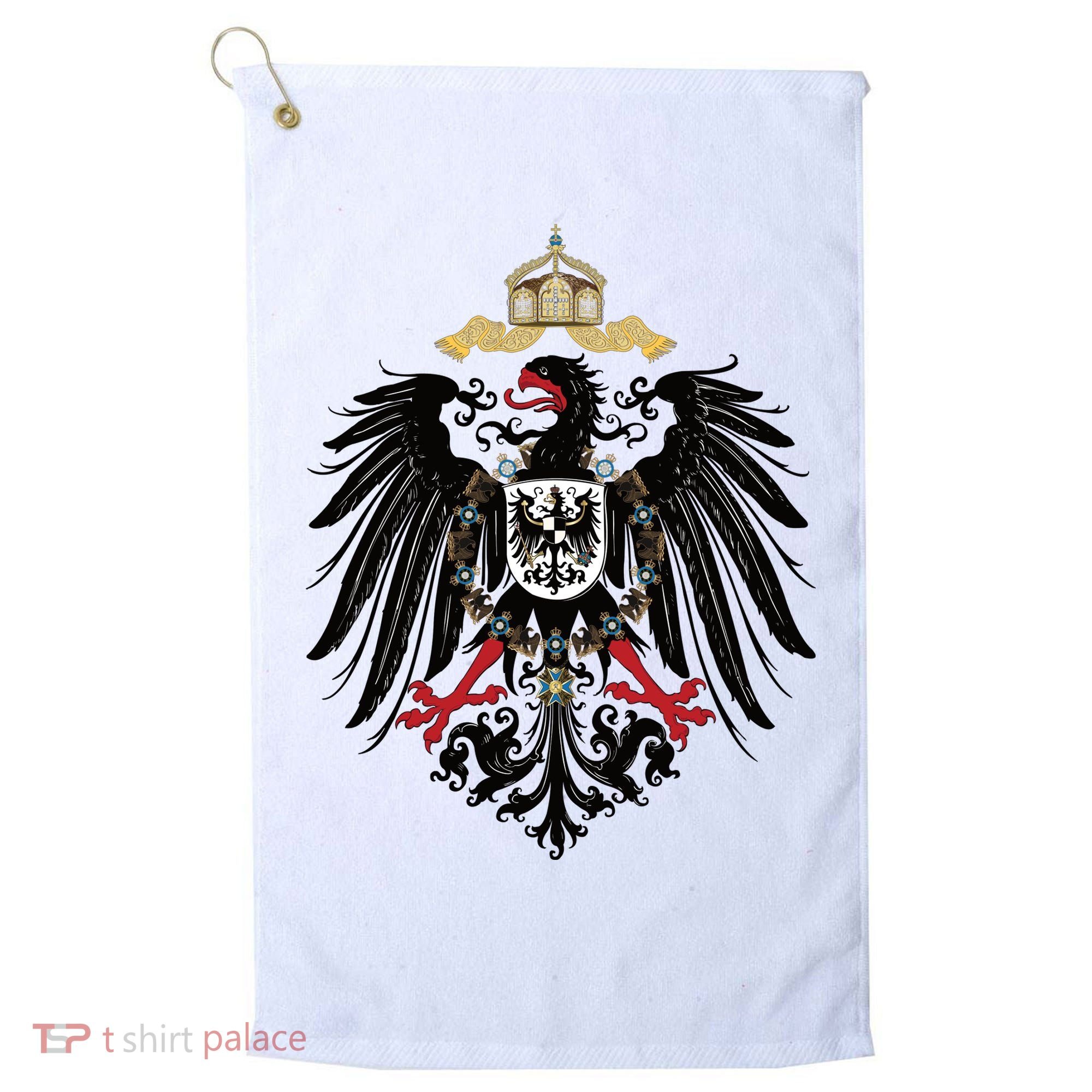 Coat Of Arms German Empire Imperial Eagle 1889 Golf Towel