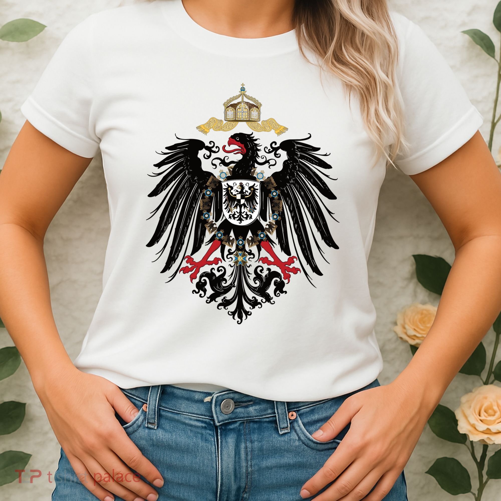 Coat Of Arms German Empire Imperial Eagle 1889 Women's T-Shirt