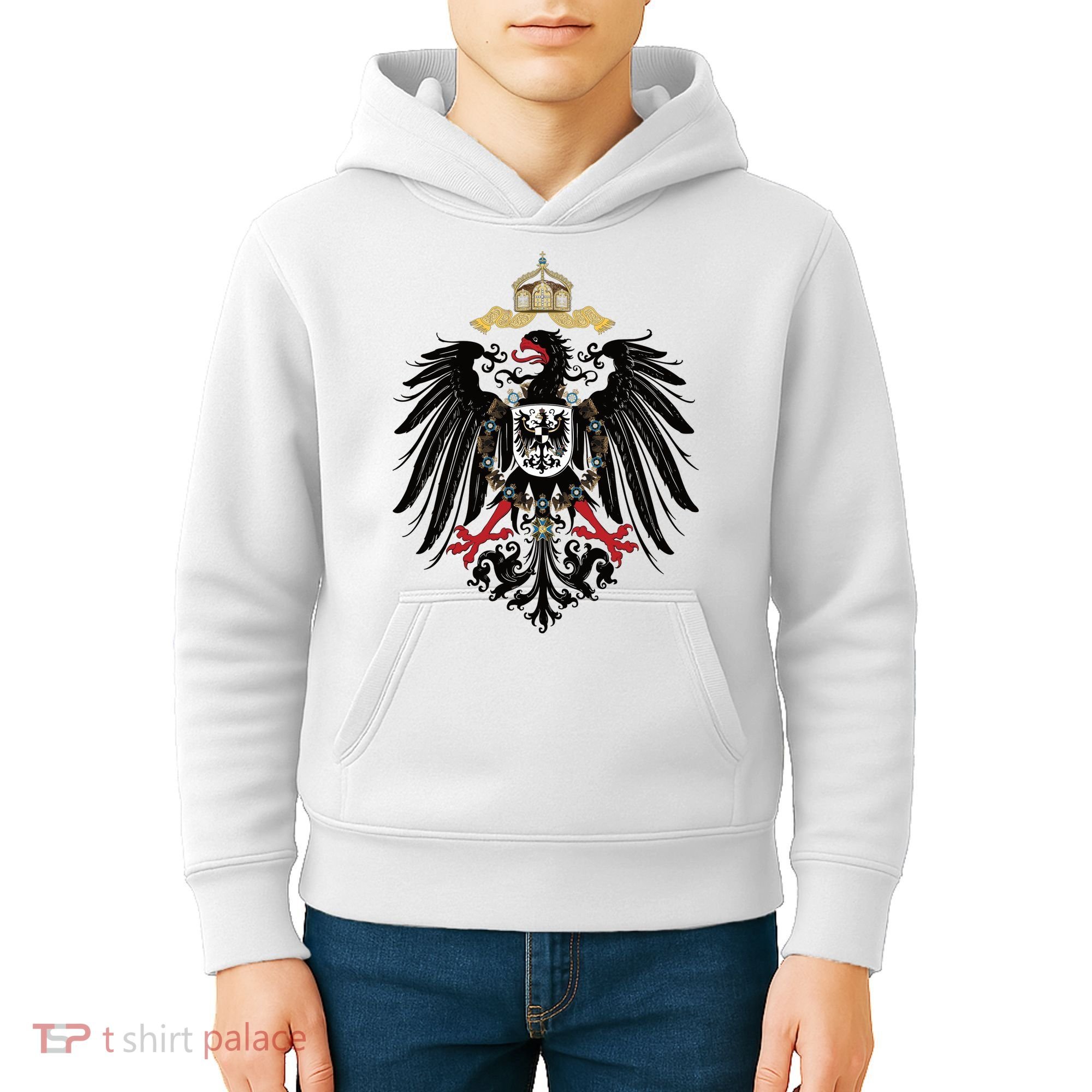 Coat Of Arms German Empire Imperial Eagle 1889 Kids Hoodie