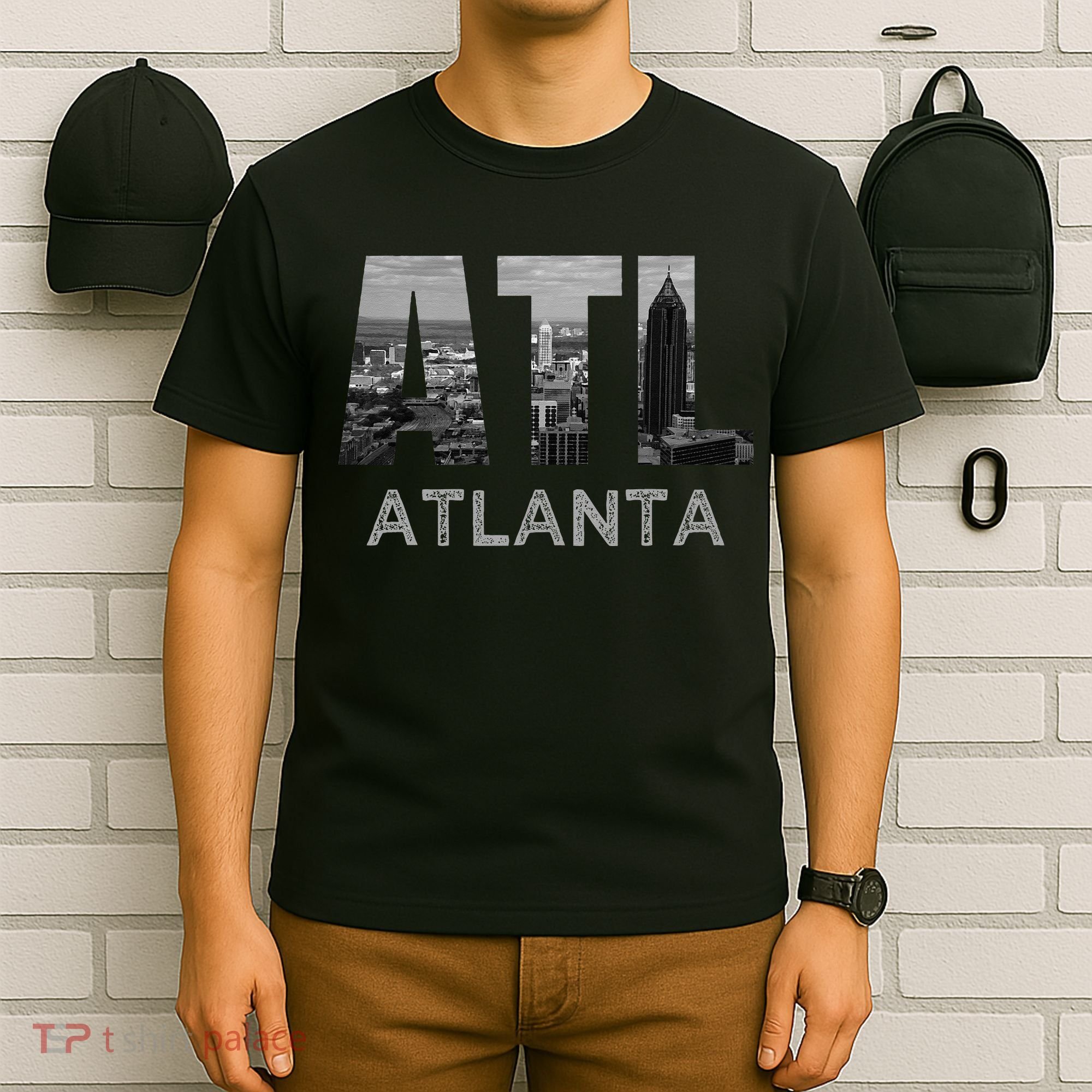 City Of Atlanta Georgia Skyline Cityscape Downtown ATL Home T-Shirt