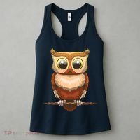 Cute Owl Art For Men Women Boy Girl Owl Lovers Women's Tank Top thumb 3
