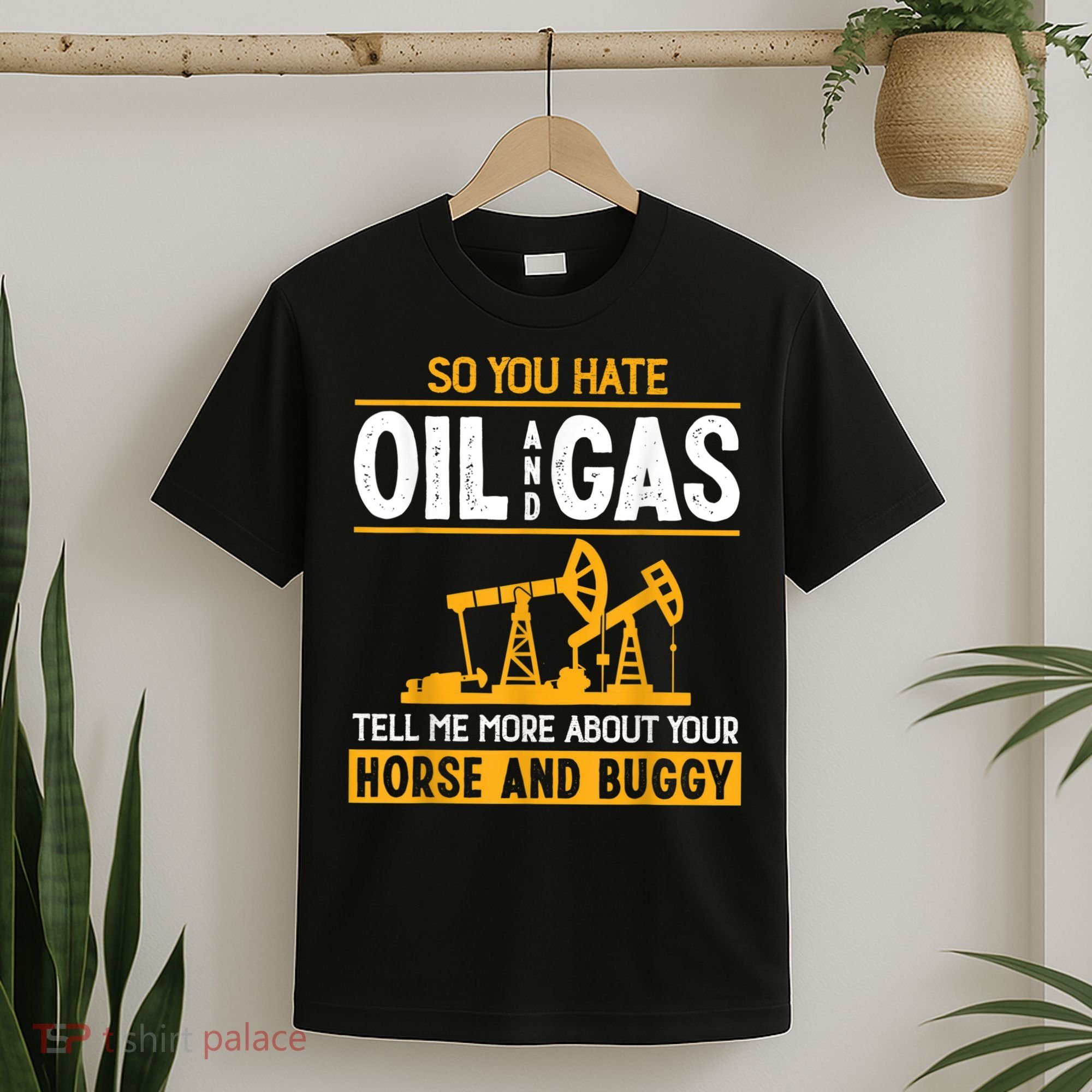 Cool Oilfield Art Men Women Roughneck Oil Rig Worker Driller T-Shirt