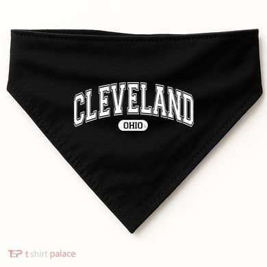 Cleveland Ohio Area Code 216 Front And Back USA-Made Doggie Bandana