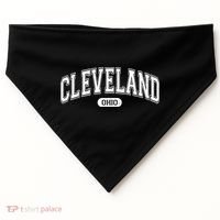 Cleveland Ohio Area Code 216 Front And Back USA-Made Doggie Bandana thumb 0