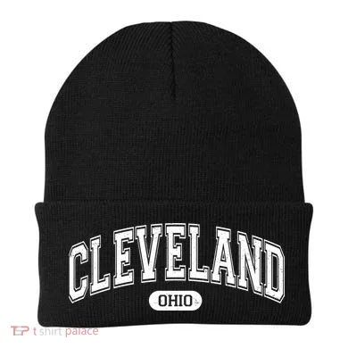 Cleveland Ohio Area Code 216 Front And Back Beanie