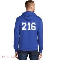 Cleveland Ohio Area Code 216 Front And Back Hoodie thumb 1