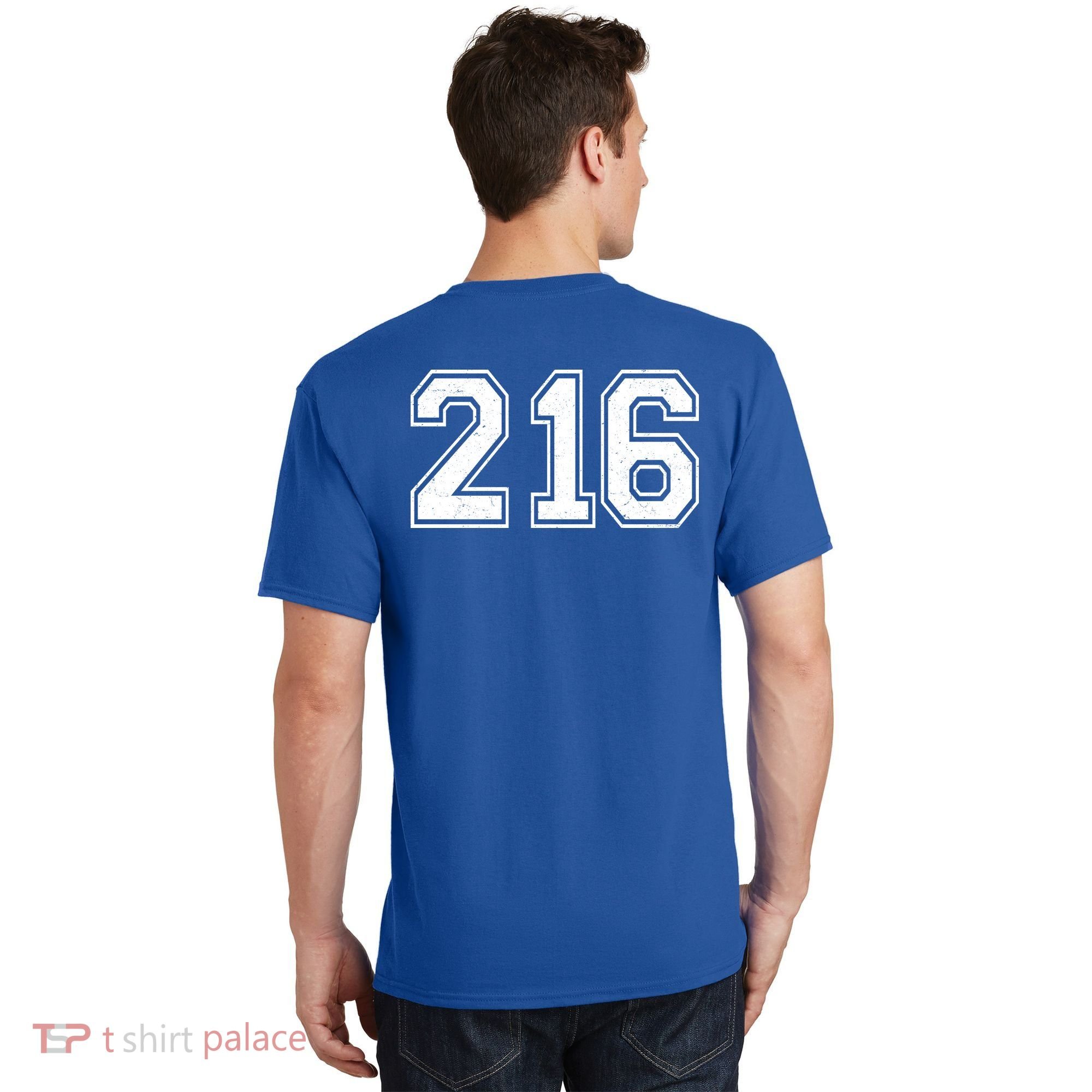 Cleveland Ohio Area Code 216 Front And Back T-Shirt