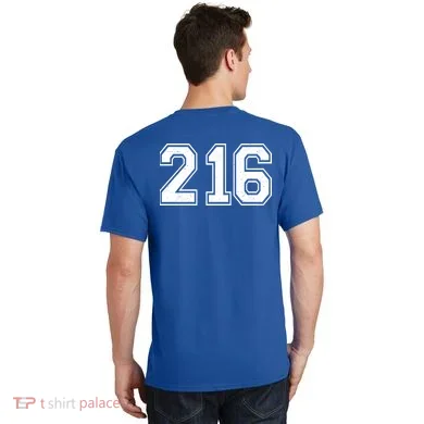 Cleveland Ohio Area Code 216 Front And Back T-Shirt back