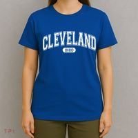 Cleveland Ohio Area Code 216 Front And Back T-Shirt thumb 4