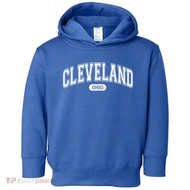 Cleveland Ohio Area Code 216 Front And Back Toddler Hoodie
