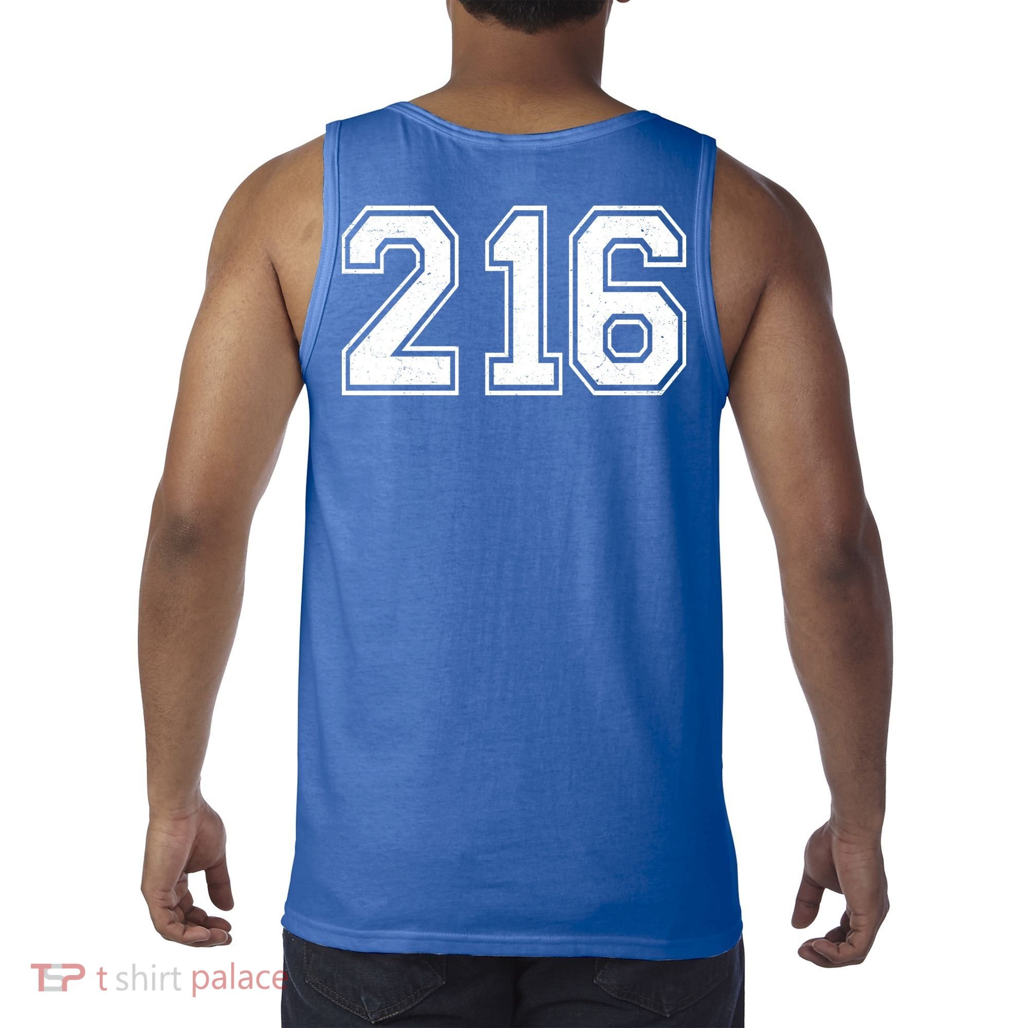 Cleveland Ohio Area Code 216 Front And Back Tank Top