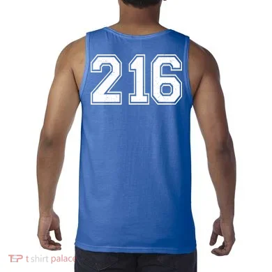 Cleveland Ohio Area Code 216 Front And Back Tank Top back