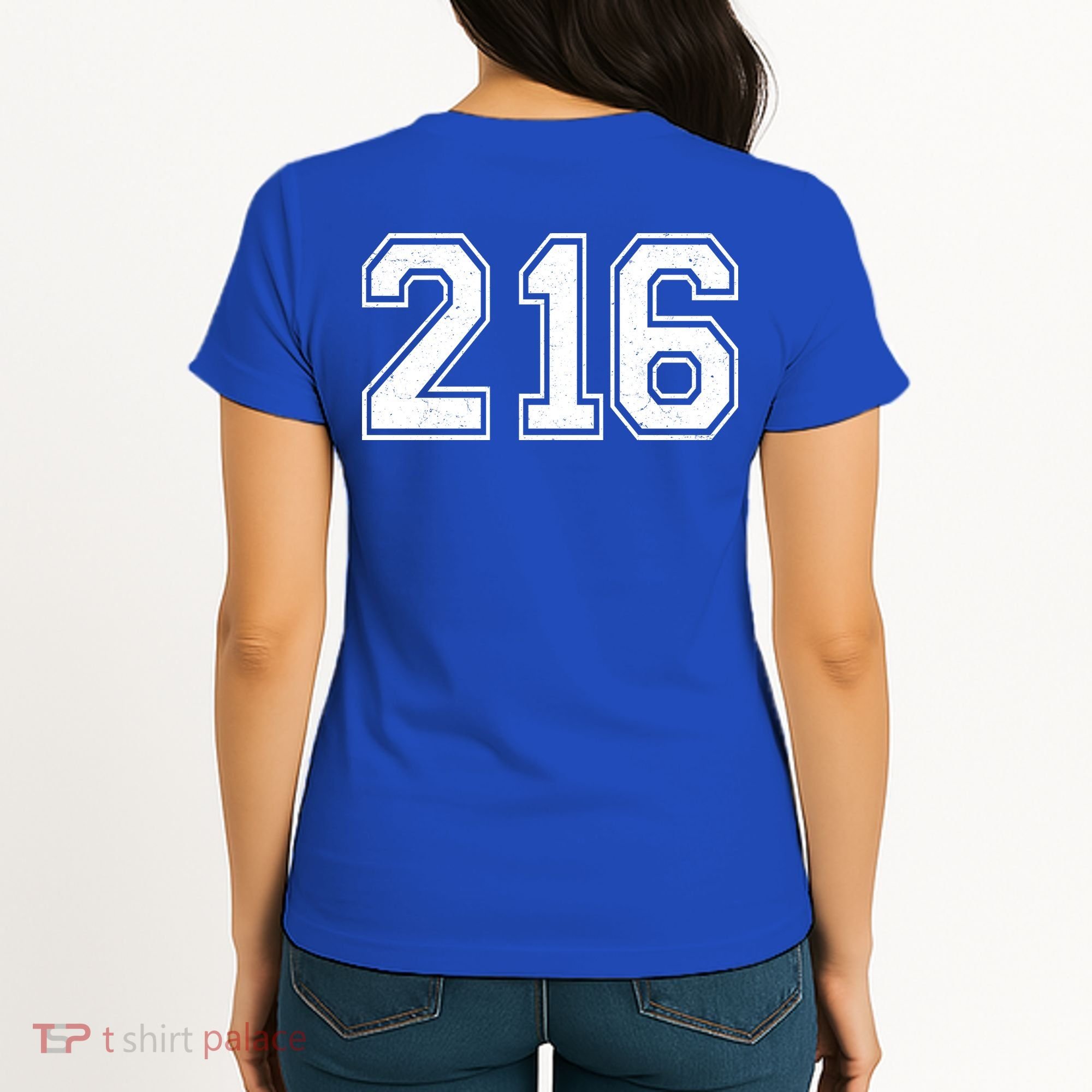 Cleveland Ohio Area Code 216 Front And Back Women's T-Shirt