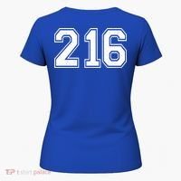 Cleveland Ohio Area Code 216 Front And Back Women's T-Shirt thumb 5