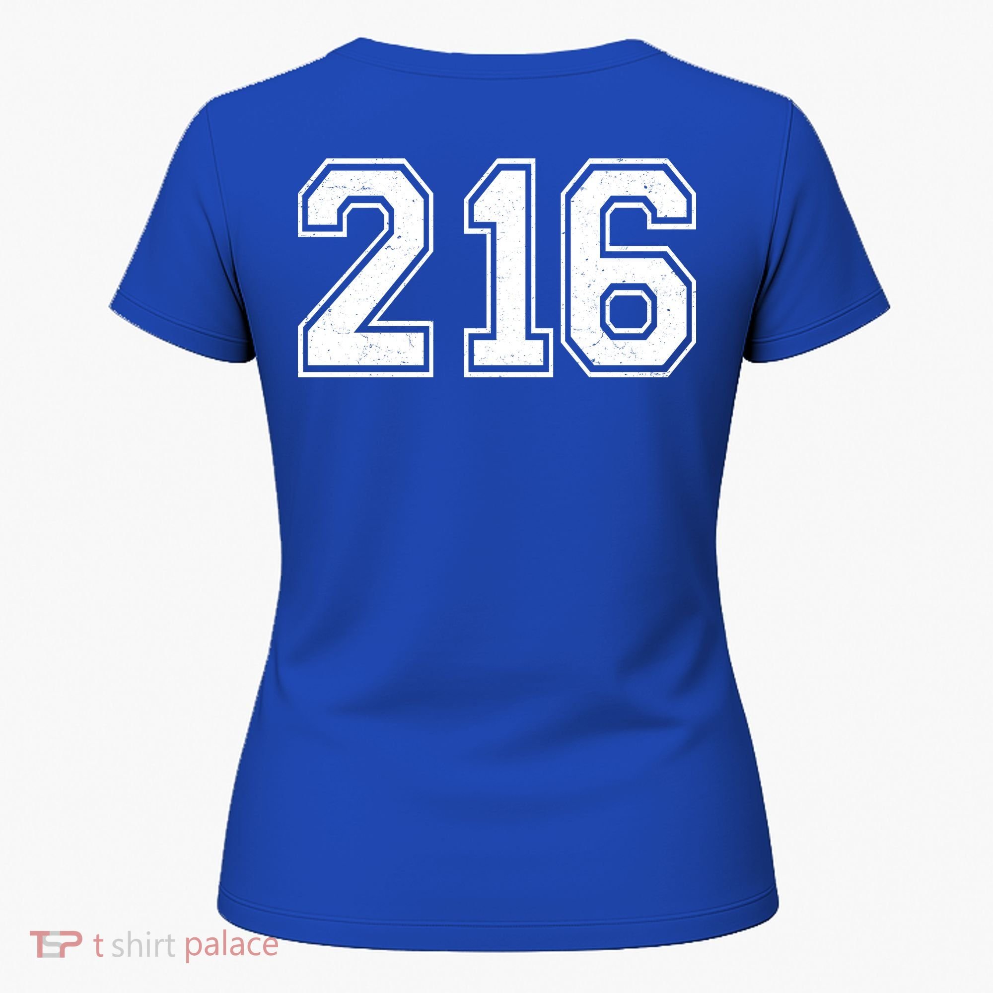 Cleveland Ohio Area Code 216 Front And Back Women's T-Shirt