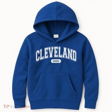 Cleveland Ohio Area Code 216 Front And Back Kids Hoodie