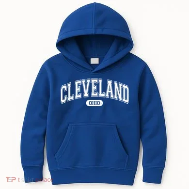 Cleveland Ohio Area Code 216 Front And Back Kids Hoodie