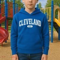 Cleveland Ohio Area Code 216 Front And Back Kids Hoodie thumb 2