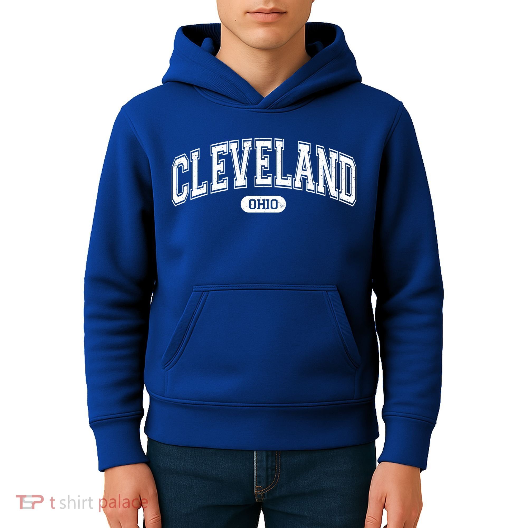 Cleveland Ohio Area Code 216 Front And Back Kids Hoodie
