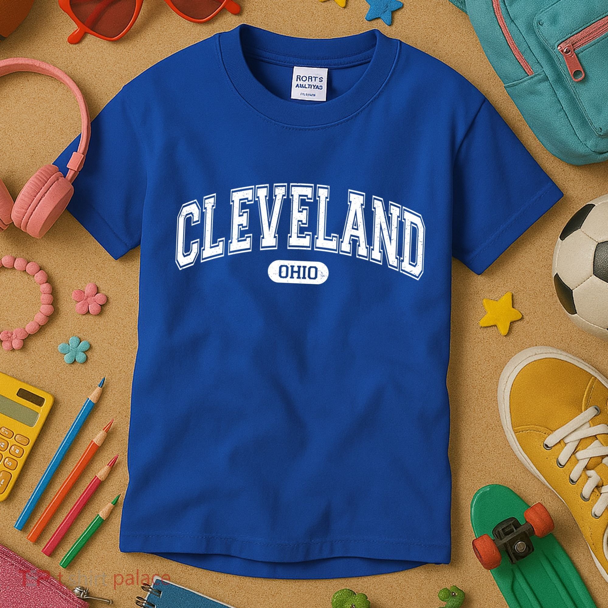 Cleveland Ohio Area Code 216 Front And Back Kids T-Shirt