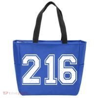 Cleveland Ohio Area Code 216 Front And Back Tote Bag thumb 1