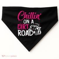 Chillin On A Dirt Road Side By Side Utv USA-Made Doggie Bandana thumb 0