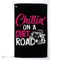 Chillin On A Dirt Road Side By Side Utv Golf Towel thumb 0