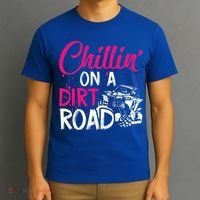 Chillin On A Dirt Road Side By Side Utv T-Shirt thumb 3