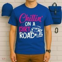 Chillin On A Dirt Road Side By Side Utv T-Shirt thumb 6