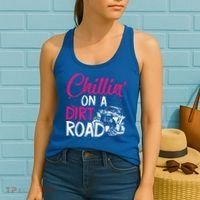 Chillin On A Dirt Road Side By Side Utv Women's Tank Top thumb 2