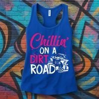 Chillin On A Dirt Road Side By Side Utv Women's Tank Top thumb 3