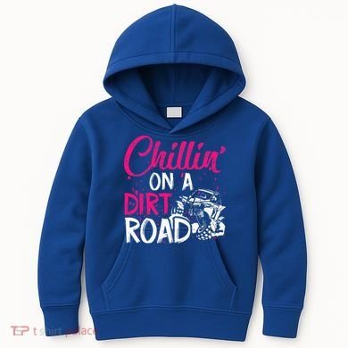 Chillin On A Dirt Road Side By Side Utv Kids Hoodie
