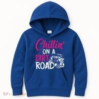 Chillin On A Dirt Road Side By Side Utv Kids Hoodie thumb 0