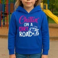 Chillin On A Dirt Road Side By Side Utv Kids Hoodie thumb 3