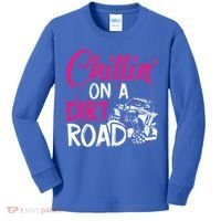 Chillin On A Dirt Road Side By Side Utv Kids Long Sleeve Shirt thumb 0